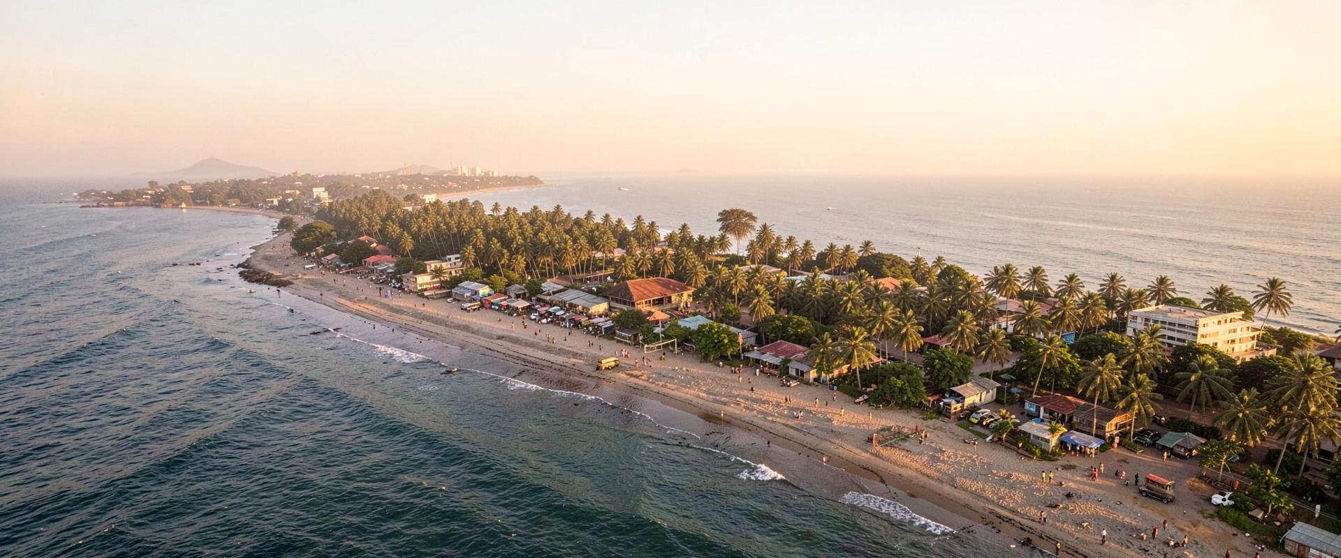 The Dar es Salaam coastline in late afternoon light